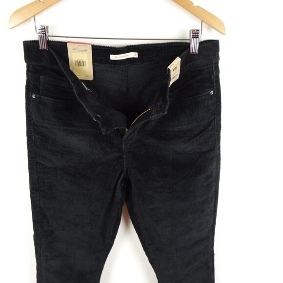 Levi's 311 Shaping Skinny Jeans Women's Size 31x30 Black Corduroy Stretch Cords - Picture 9 of 11